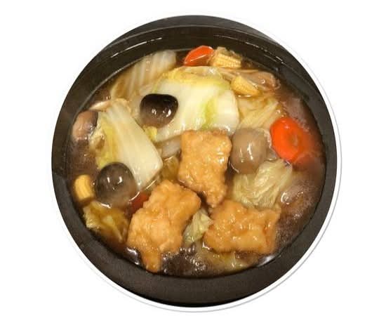 168-Marmite au poisson frit / Fried fish tofu -紅燒斑腩煲/Cá chiên đậu hũ